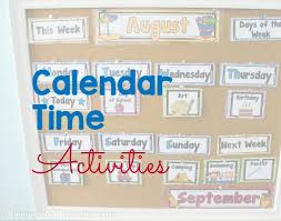 Calendar Time Activities Preschool Inspirations
