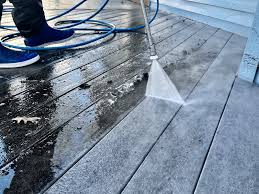 how to safely power wash your deck