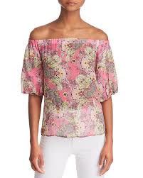 Tune In Floral Paisley Off The Shoulder Top