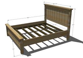 diy farmhouse bed bed frame plans