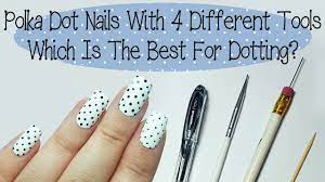 easy polka dot nails for beginners and