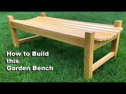 How To Build An Outdoor Garden Bench