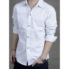 Shop men's shirts at american eagle to find your new favorite button. Men Dot Printed Shirt Mens White Cotton Dot Printed Shirt Manufacturer From Delhi