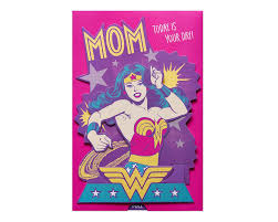 Wonder Woman Mothers Day Card