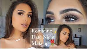 romantic rose gold date night makeup