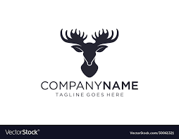 Moose Logo Design Concept On White