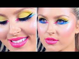 bright makeup tutorial futuristic