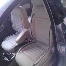White Pu Leather Maruti Ciaz Seat Cover