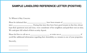 5 Sample Landlord Reference Letters What Is It How To Write It