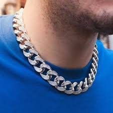 silver choker chain konga