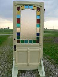 Gorgeous Old Door With Stained Glass