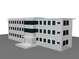 School Library Building 3d Model 3dsmax Files Free Download