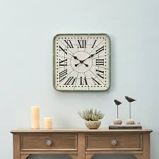 Wall Clock Vintage Rustic Style Roman