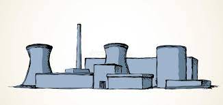 Атомная электростанция. Векторный рисунок Иллюстрация вектора - иллюстрации  насчитывающей иллюстрация, график: 182328310