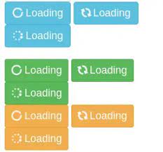 bootstrap loading spinner icons fancy