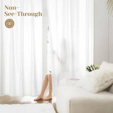 Not See Througth White Day Curtain