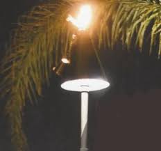 Alliance Tiki Area Light Hat With Tiki Torch The Rusty Shovel Landscape Shop
