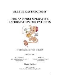 sleeve gastrectomy pre and post