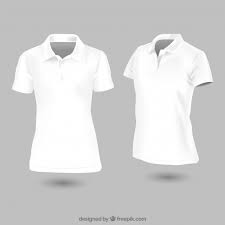 White Woman Polo Shirt Template Vector Free Download