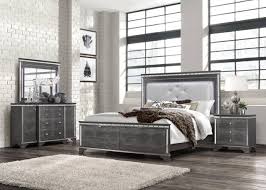 Get 5% in rewards with club o! Global Furniture Penelope Modern Metallic Grey Finish King Size Bedroom Set 5pcs Penelope Bedroom Ek Set 5
