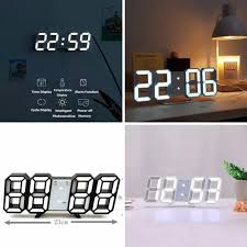 3d Large Led Digital Wall Clock Date