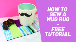 beginner sewing how to sew a mug mat