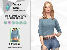 the sims resource gp5 cropped sweat