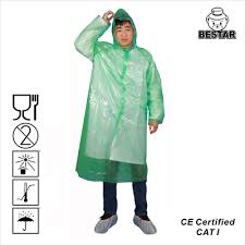 Waterproof Disposable Plastic Raincoat