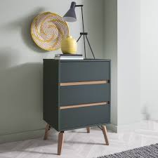 Chests of drawers └ furniture └ home, furniture & diy all categories antiques art baby books, comics & magazines business, office & industrial cameras & photography cars, motorcycles & vehicles clothes, shoes. Otto 3 Drawer Bedside Chest In Grey Noa Nani