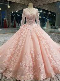 Contemporary Pink White Wedding Dress New Design 2017