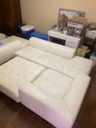 clean white leather sofas gumtree