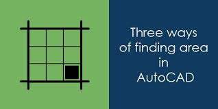 how to find area in autocad drawings