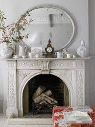 Fireplace Vintage Fireplace White