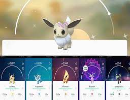 That being said, this is pokemon go we are talking about and you can't just alter your evolved eevee by giving it some moves and other plus there is only one evolution that isn't the game yet and that is sylveon. Pokemon Go Flower Crown Eevee Guide Can Flower Crown Eevee Evolve