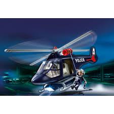 police helicopter with led spotlight