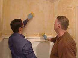 remove wallpaper glue from plaster