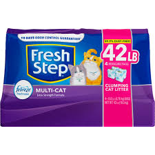 All prices include tax., additional shipping costs may apply. Fresh Step Multi Cat Extra Strength Scented Clumping Cat Litter With The Power Of Febreze 42 Lbs Petco
