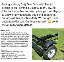 There are two main objections: Roadmaster Tow Dolly With Electric Brakes For Sale Online Ebay