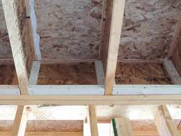 air seal these joists over the garage