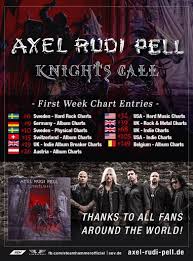 Axel Rudi Pell First Week Chart Positions For Knights Call