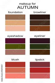 best makeup colors for autumn type of