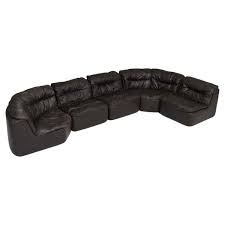 sectional sofa dark brown leather