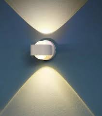 Eglo Ono 2 Led Wall Light Modern Design White Finish Curved Optics 96048