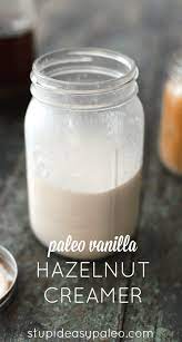 homemade vanilla hazelnut creamer