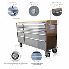 55 stainless steel tool chest roller