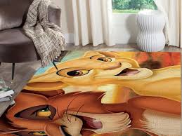 the lion king area rug living room