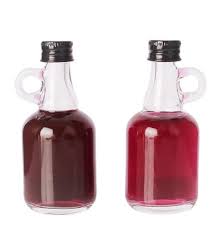 750 ml clear glass moonshine jug flint