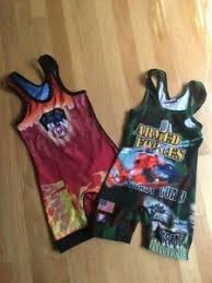 Details About Brute Wrestling Singlets Sublimated Set Of 2 Youth Xs