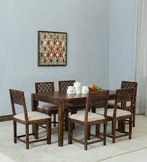 Parnika Solid Wood 6 Seater Dining Set
