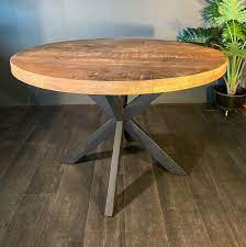 Dining Table Round Made Of Mango Wood